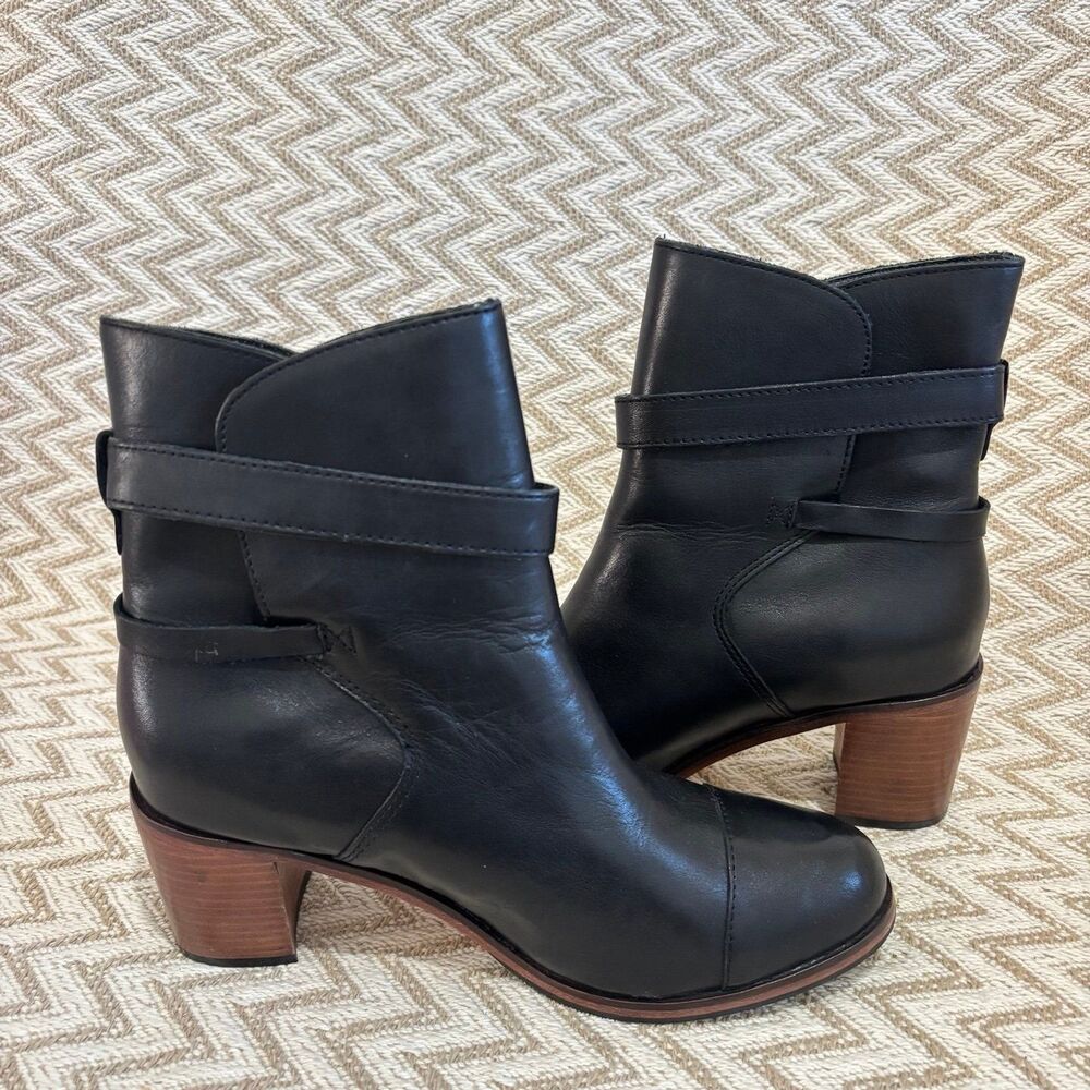 Wolverine 1000 Mile Samantha Pleet Bonny Pull On Black Leather Boots Size 8 - Picture 6 of 11